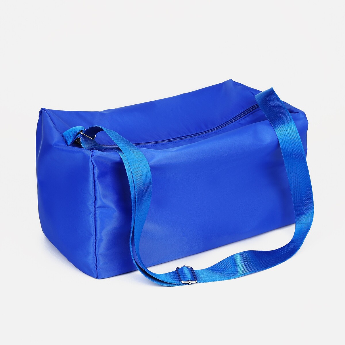 Сумка спортивная на молнии, регулируемый ремень, цвет синий сумка спортивная на молнии регулируемый ремень синий
