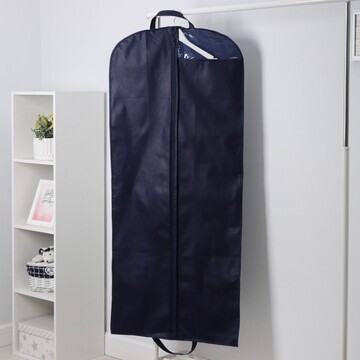 Чехол для одежды, 60×140 см, цвет синий