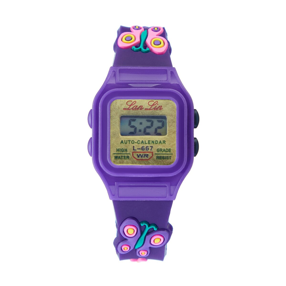 Часы наручные электронные детские No brand, цвет фиолетовый