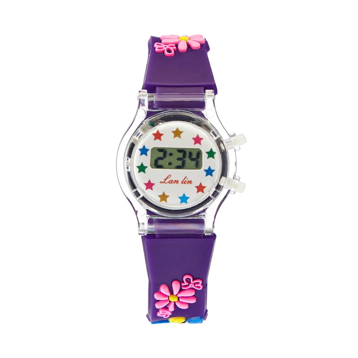 Часы наручные электронные детские No brand, цвет фиолетовый