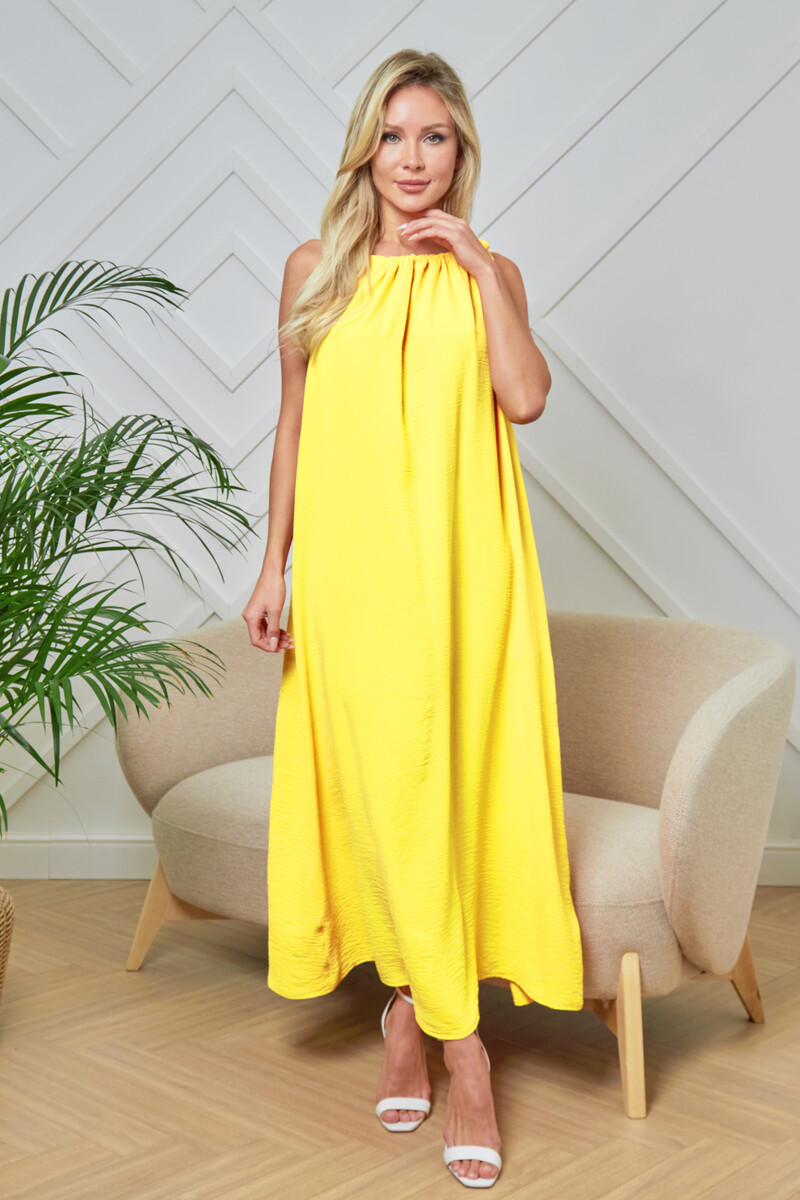 Платье Lila classic style желтого цвета