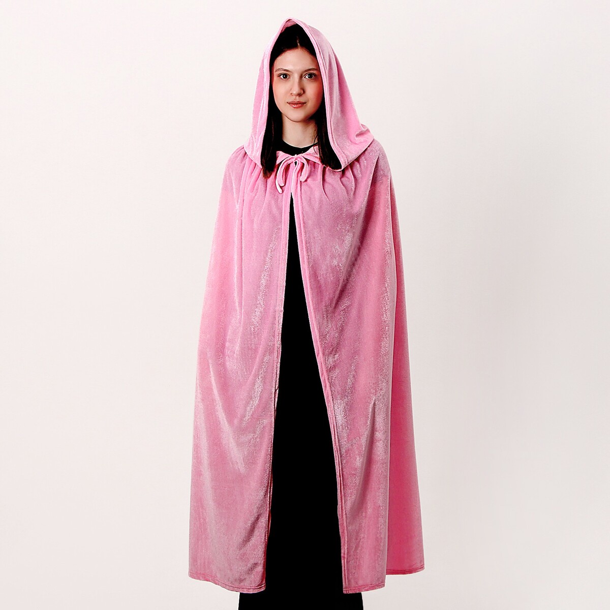 Карнавальный плащ взрослый, плюш, цвет розовый, длина 115 см карнавальный костюм batik 22 21 жасмин сказочная розовый 116
