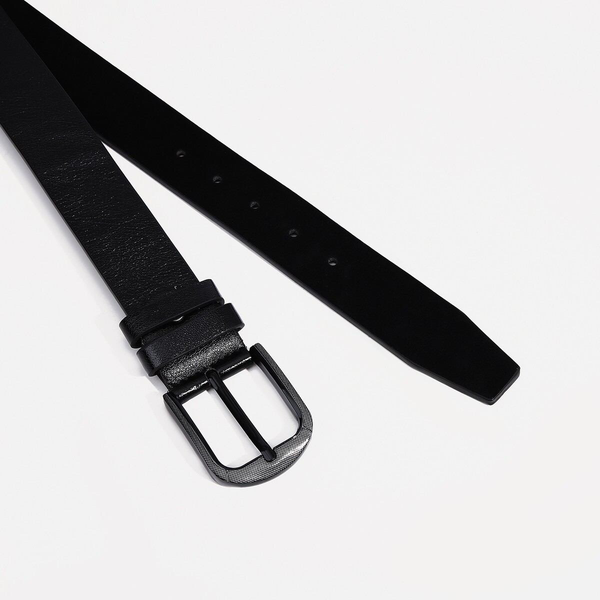 фото Ремень мужской, ширина 4 см, винт, пряжка металл, цвет черный no brand