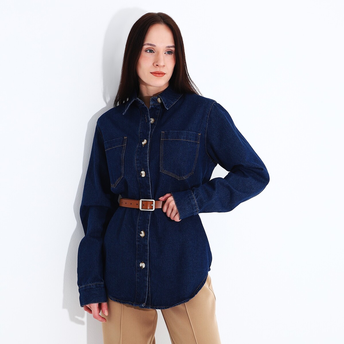 фото Ремень женский, ширина 2.2 см, винт, пряжка металл, цвет оранжевый no brand