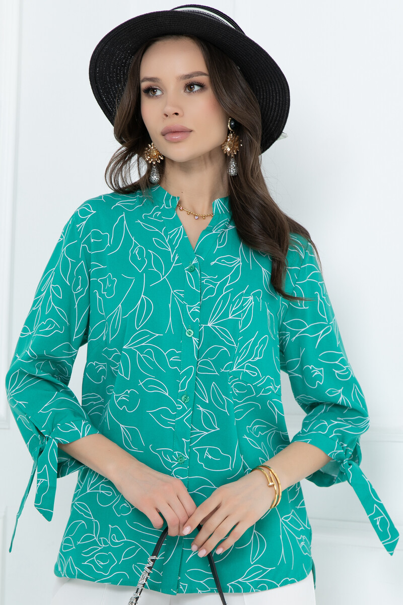 Блузка BELLOVERA зеленого цвета