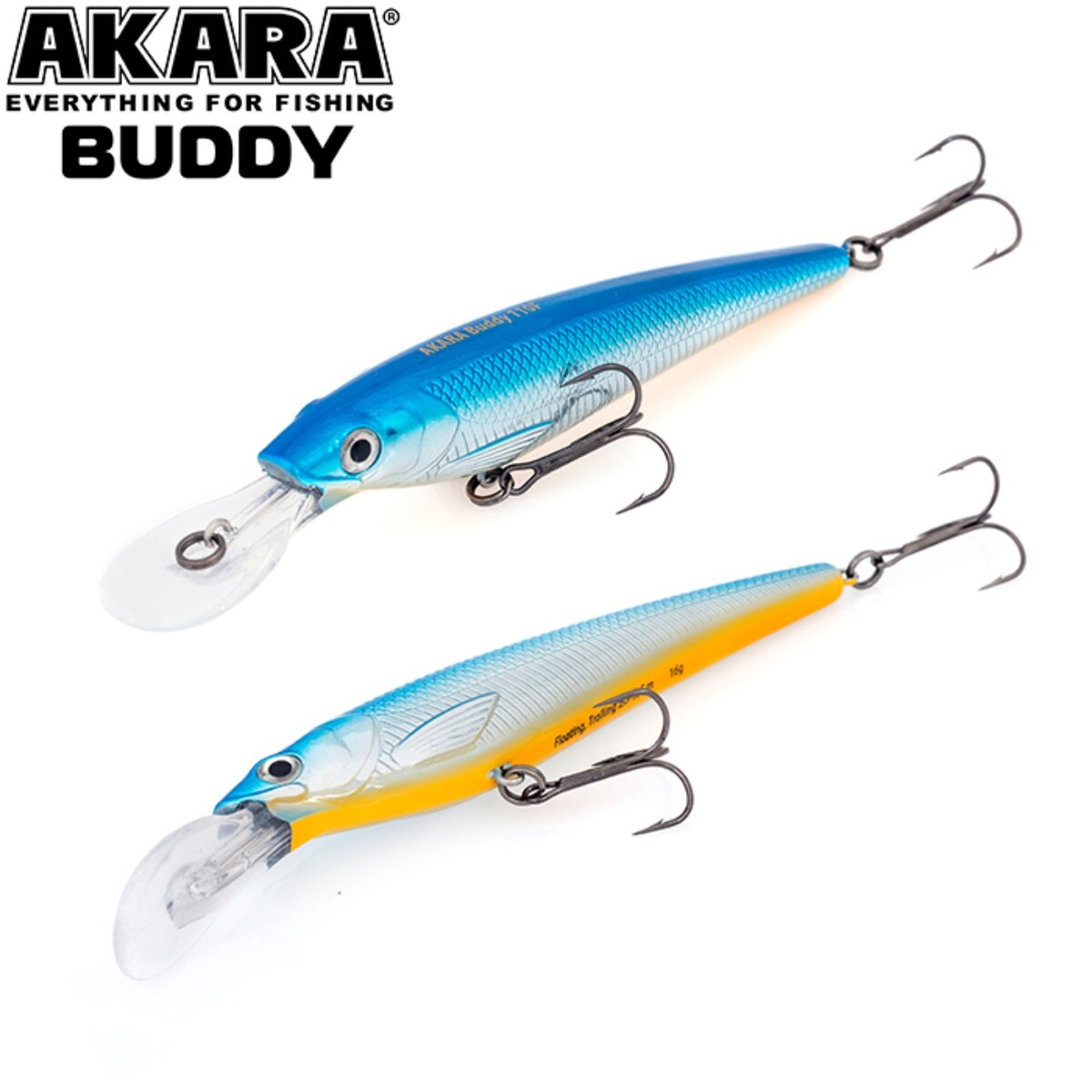 

Воблер akara buddy 85f, цвет a12, длина 8 см, 9 гр., Разноцветный