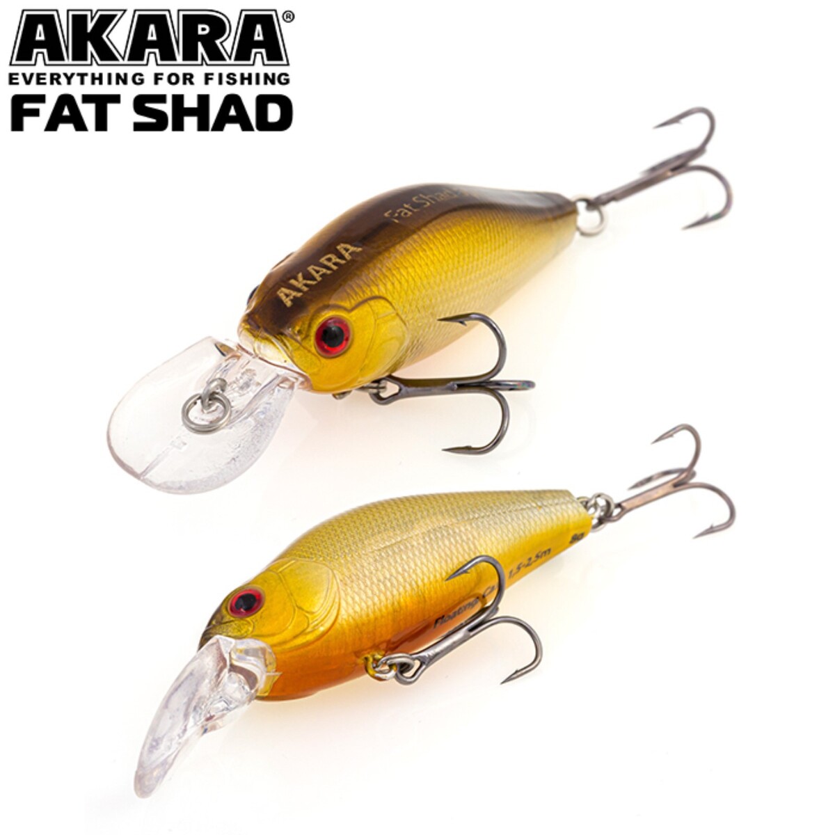 

Воблер akara fat shad 55f, цвет a76, длина 5,5 см, 8 гр., Разноцветный