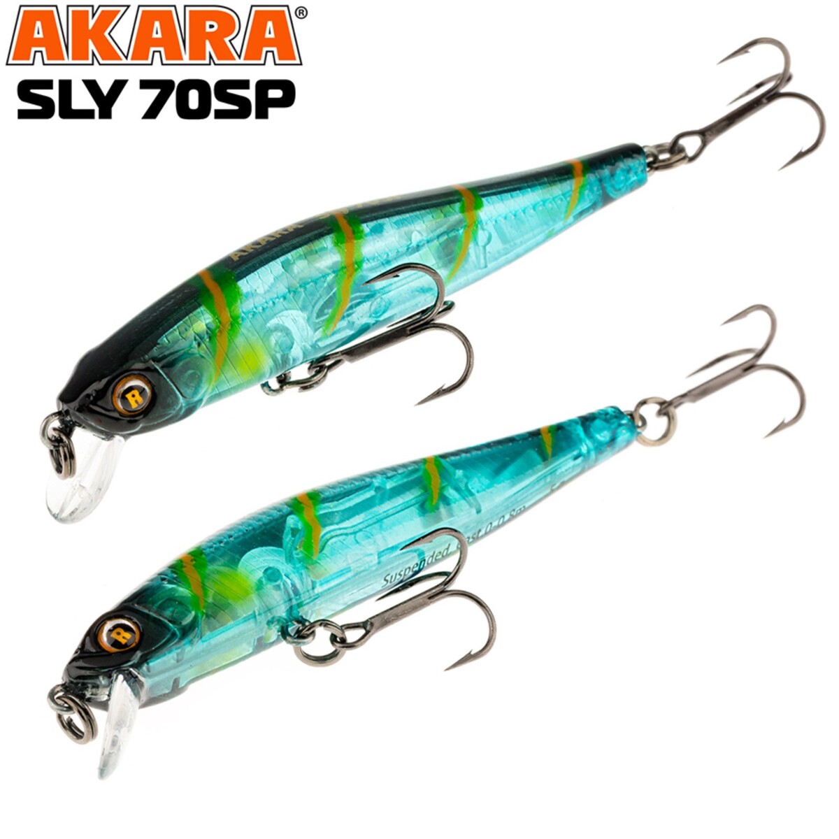 

Воблер akara sly 70sp, цвет а42, длина 7 см, 5 гр., Разноцветный
