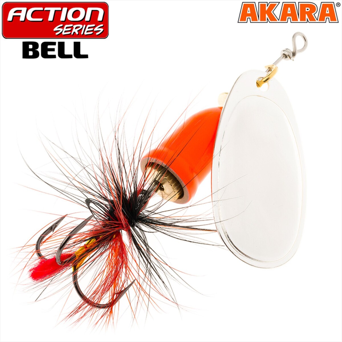 

Блесна вращающаяся akara action series bell, цвет a19, 6 гр., Серебристый
