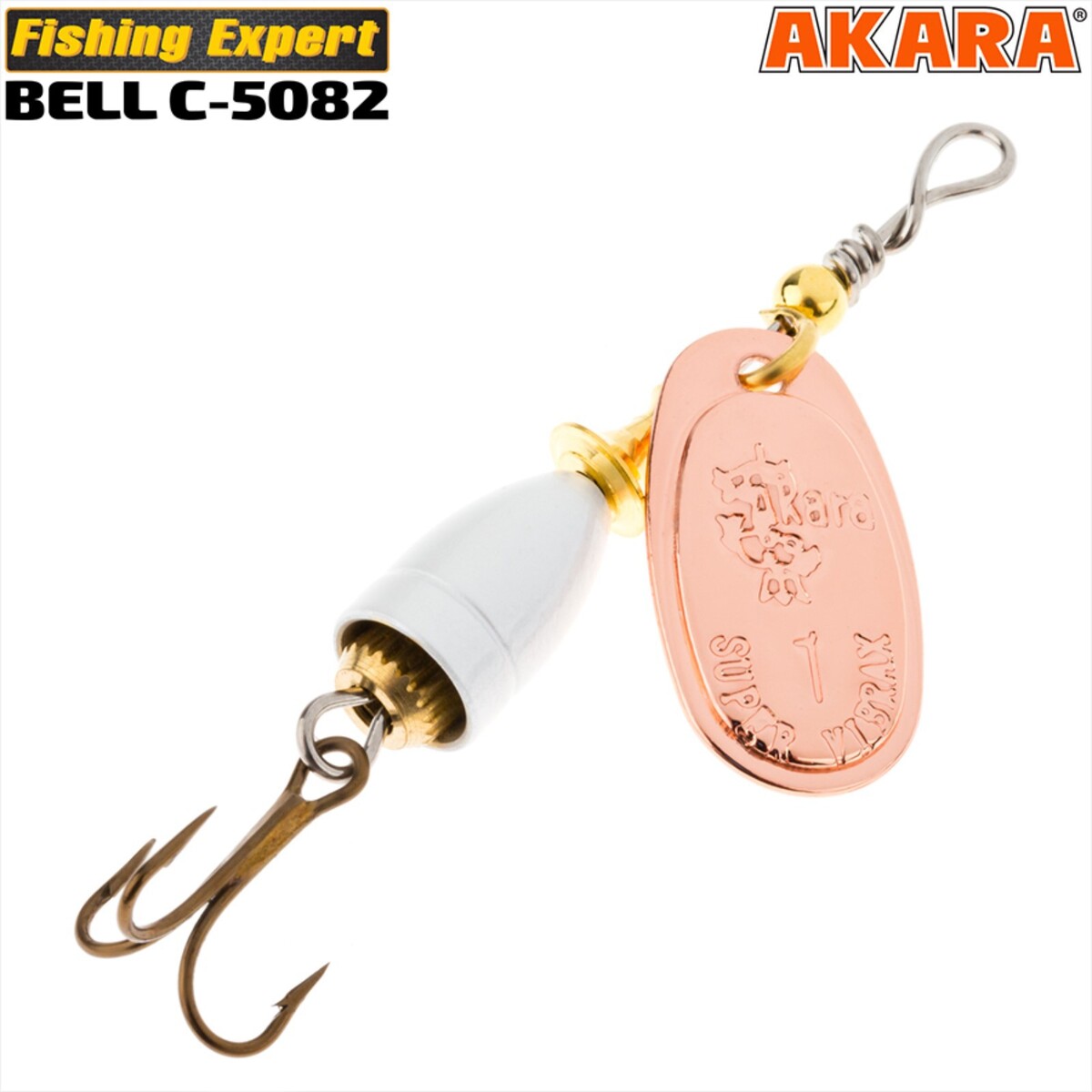 

Блесна вращающаяся akara c-5082, цвет 002/sil, 10 гр.