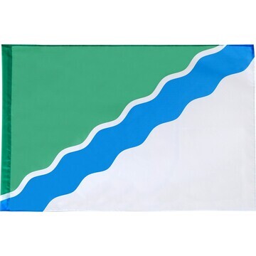Флаг города новосибирска, 90 х 135 см, п