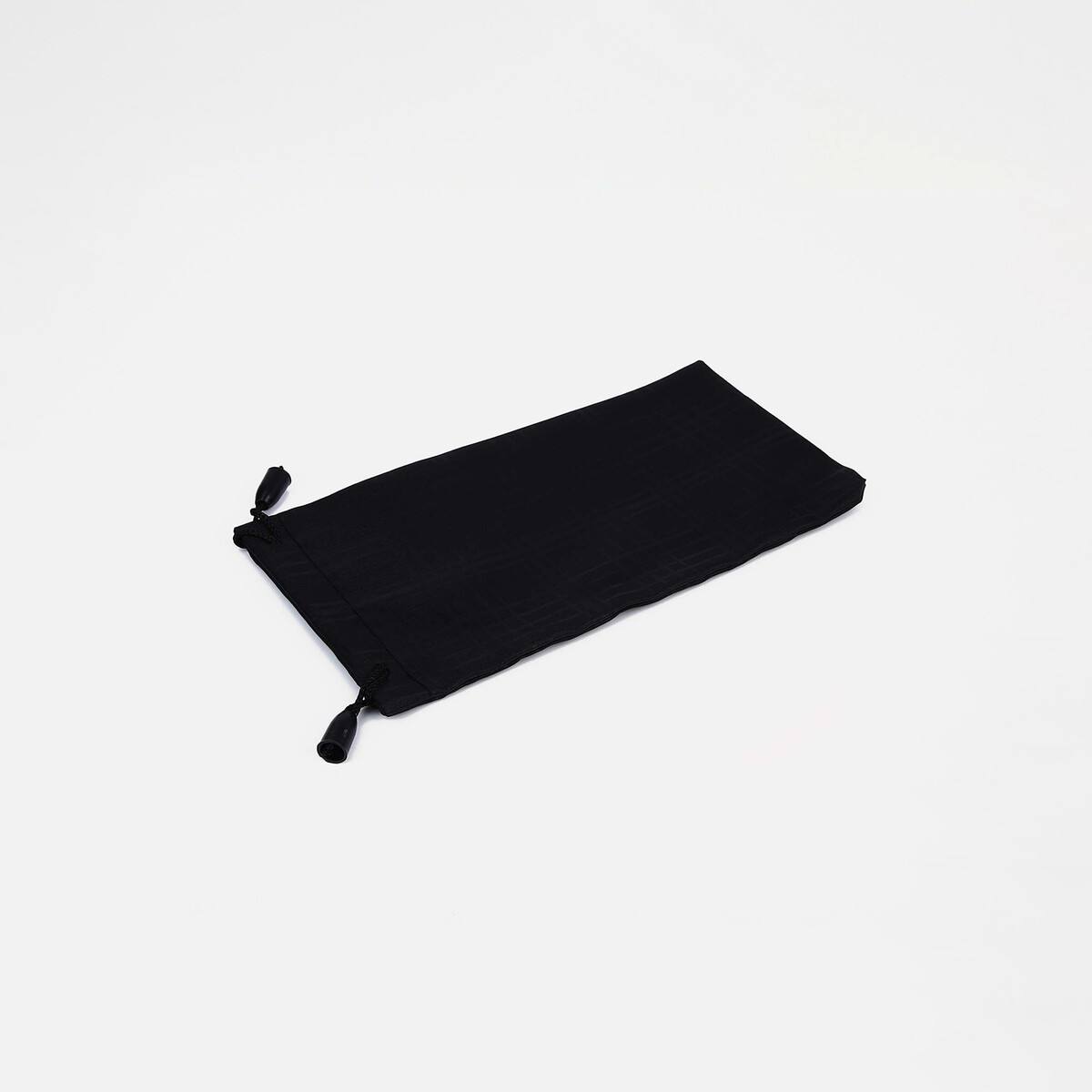 Футляр для очков на затяжке, длина 17.5 см, цвет черный No brand