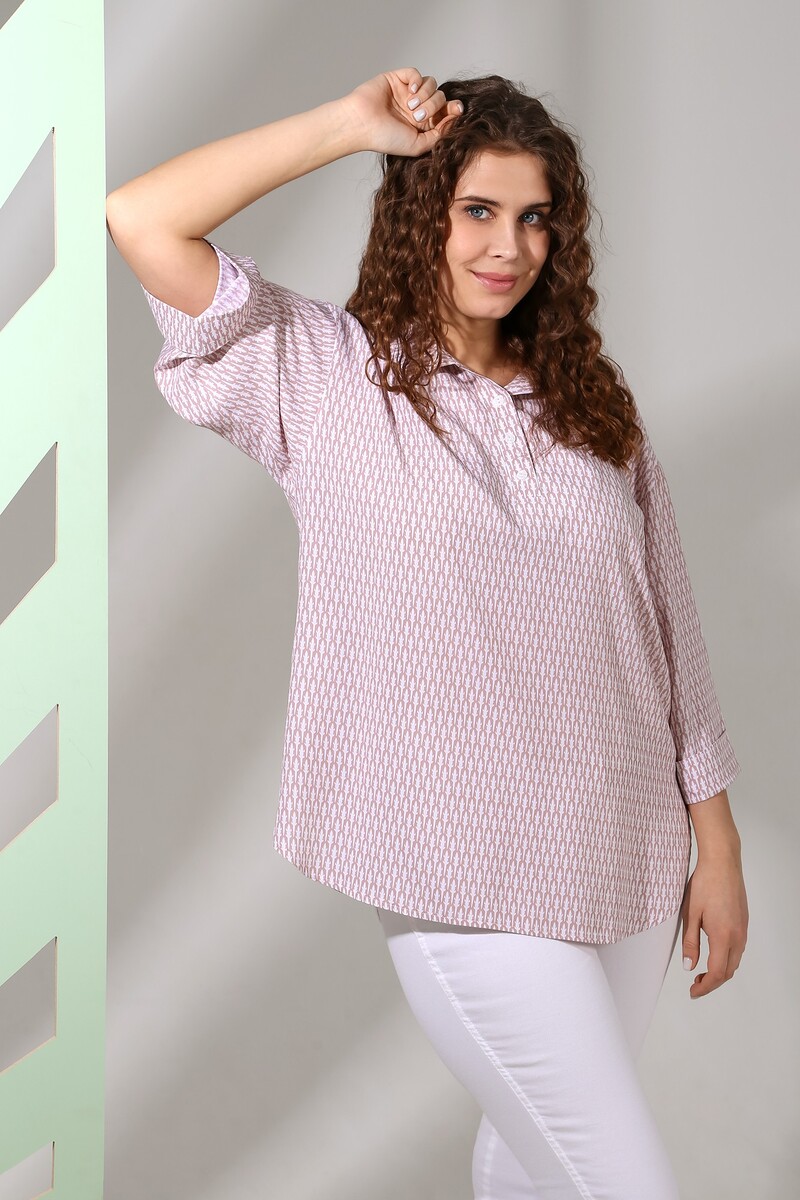 Туника (рубашка) "лакоста-2" Виотекс, размер 50, цвет бежевый 03085536 - фото 2