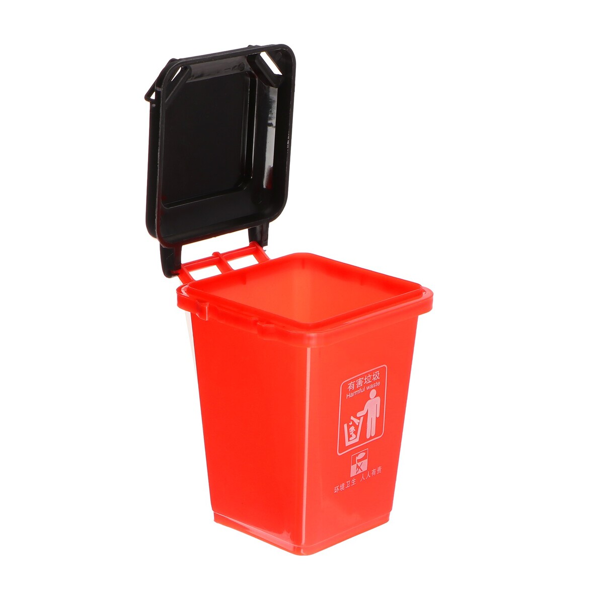 Контейнер под мелкий мусор, 8.5×9.6×11 см, красный контейнер для карт card pro красный 273345