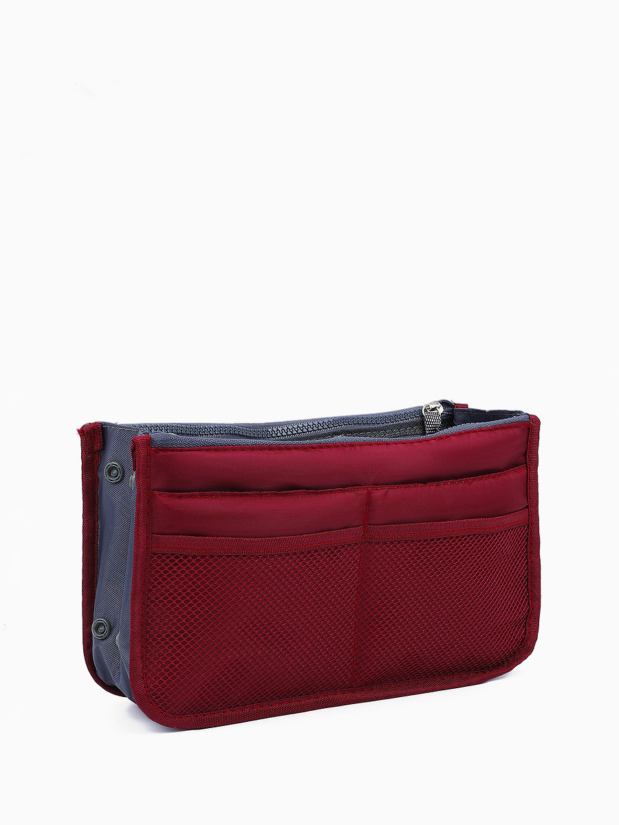 

Косметичка-органайзер на молниях, цвет бордовый, Красный