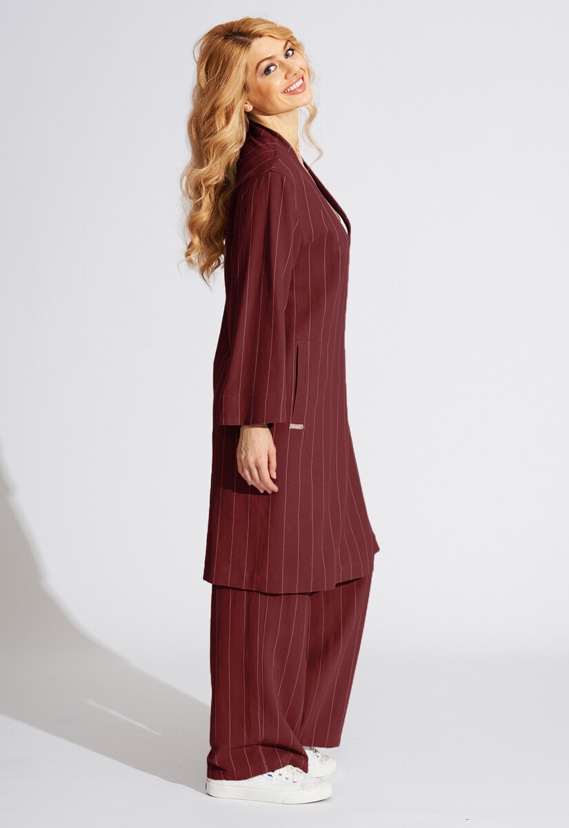 Жакет Dimma Fashion Studio, размер 42, цвет бордовый 03096558 - фото 4