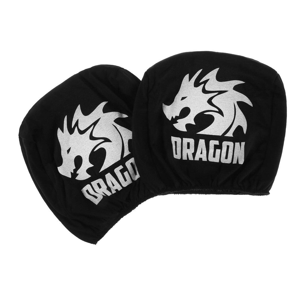 фото Чехлы на подголовник дракон, черные, набор 2 шт torso