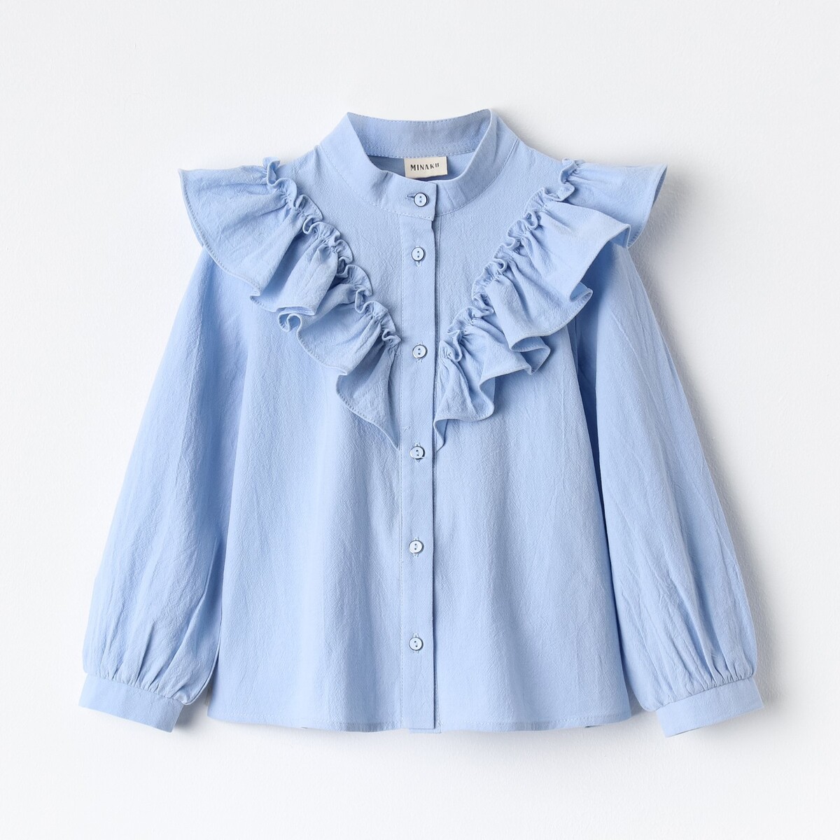 Блузка MINAKU, цвет голубой 03104595 - фото 1