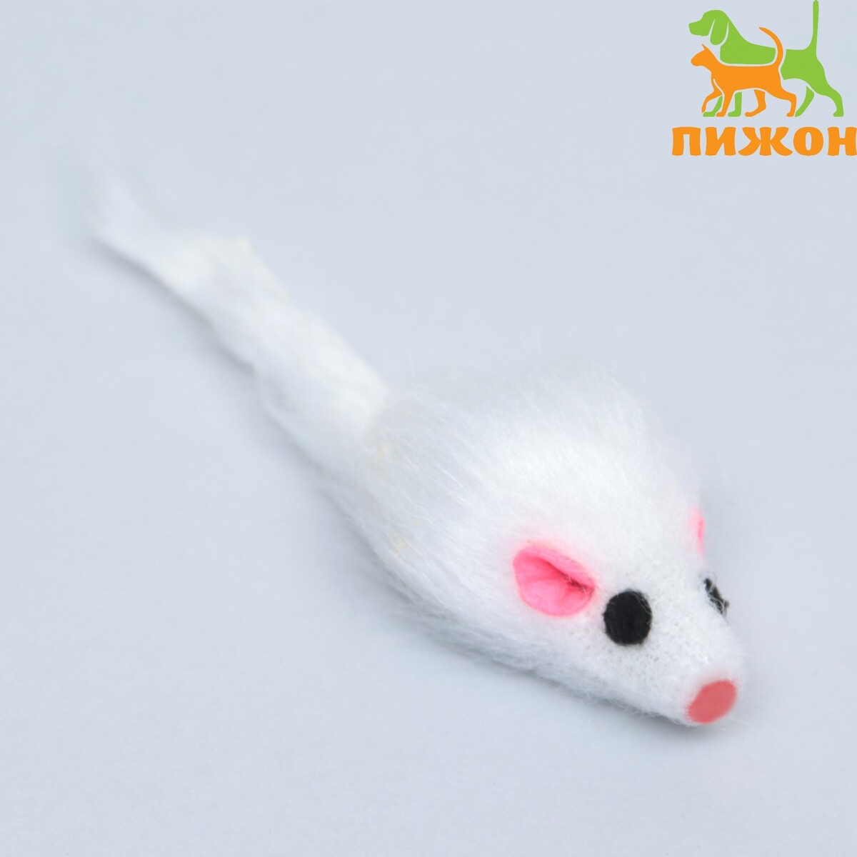 Мышь из искусственного меха, 5 см, белая мышь sven rx 325 wireless белый