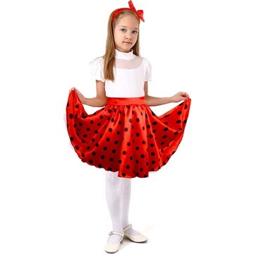 Карнавальная юбка для вечеринки красная 