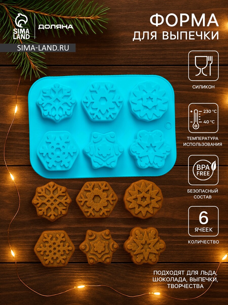 

Форма для выпечки доляна, Голубой