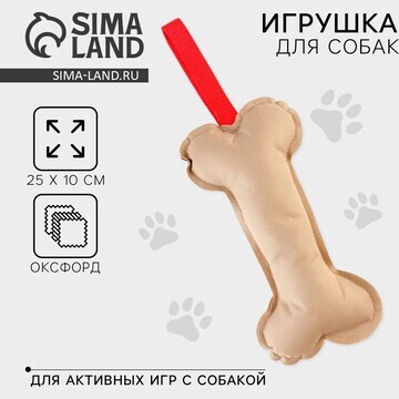 Игрушка-кусалка кость, холща, 25 х 10 см