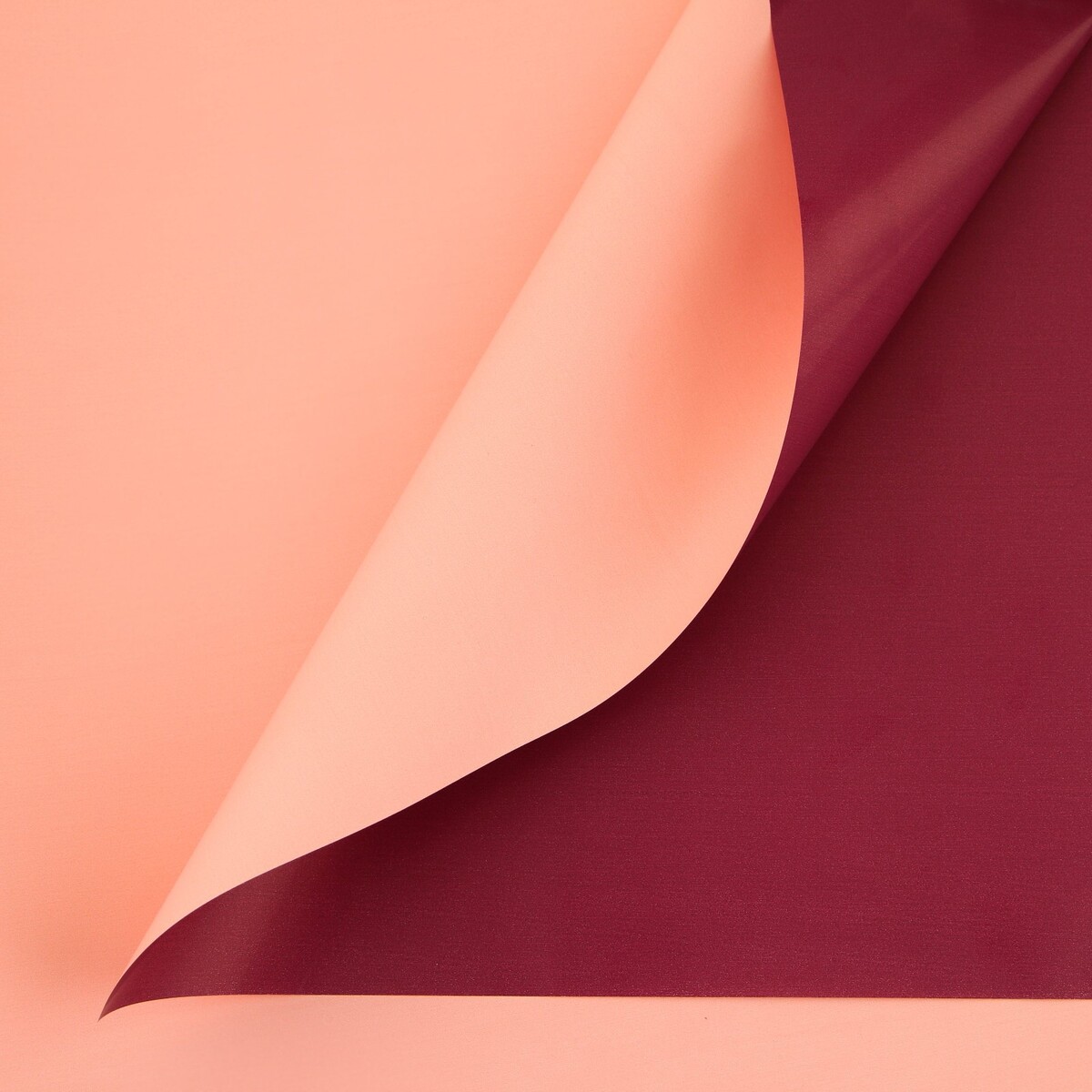 Пленка для цветов упаковочная пудровая двусторонняя бумага крафт двусторонняя серый розовый 0 55 х 10 м