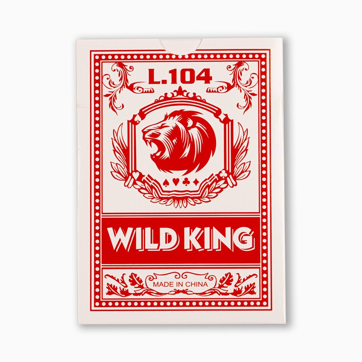 Карты игральные бумажные wild king, 55 шт, 280 г/м2, красные, 6.3 х 8.8 см No brand 03121220 - фото 3