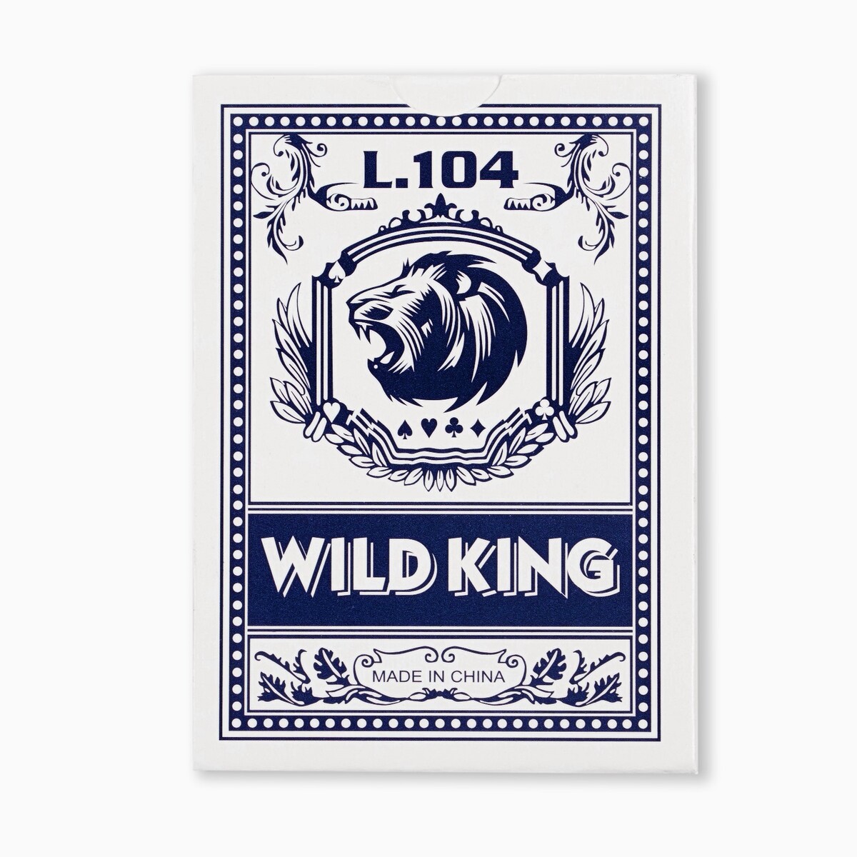 Карты игральные бумажные wild king, 55 шт, 280 г/м2, синие, 6.3 х 8.8 см No brand 03121229 - фото 3