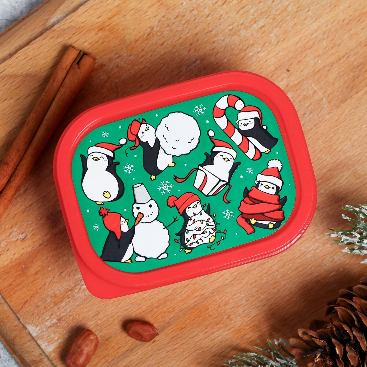 

Ланч - бокс новогодний, Красный