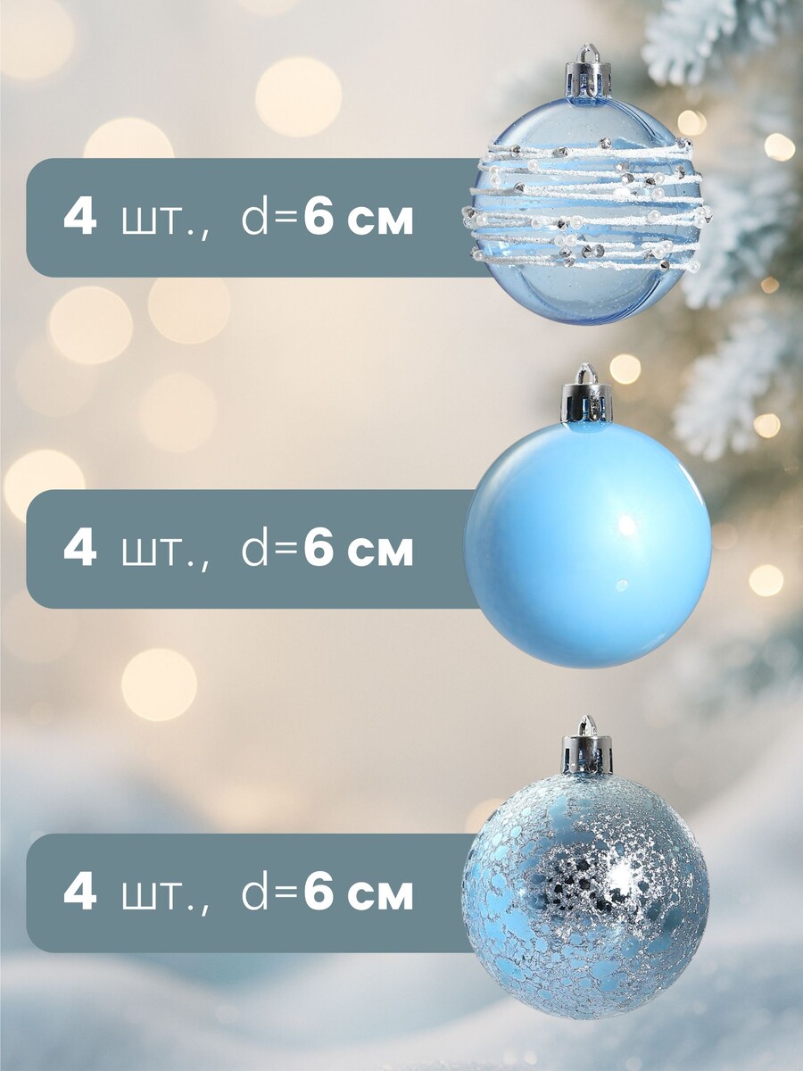 

Ёлочные игрушки, Голубой