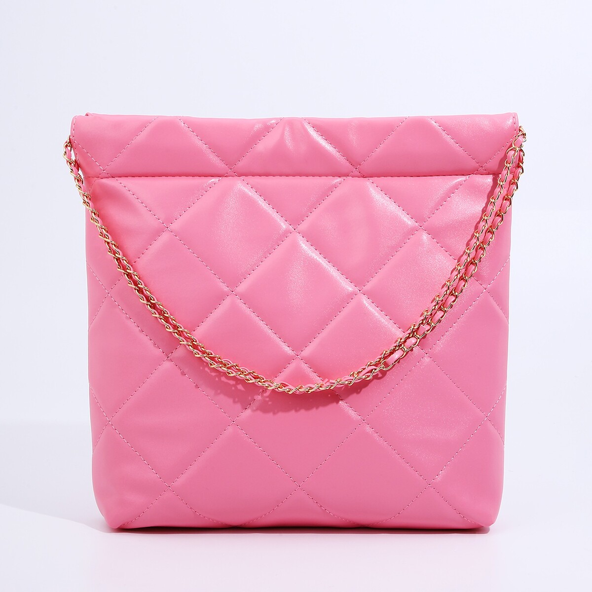 Сумка-мешок без застежки, цвет розовый косметичка мешок с завязками сиренево розовый
