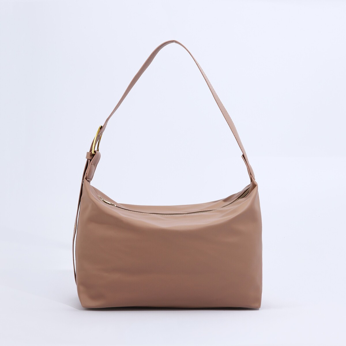 Сумка-мешок на молнии цвет бежевый сумка женская textura мешок большой размер бежевый