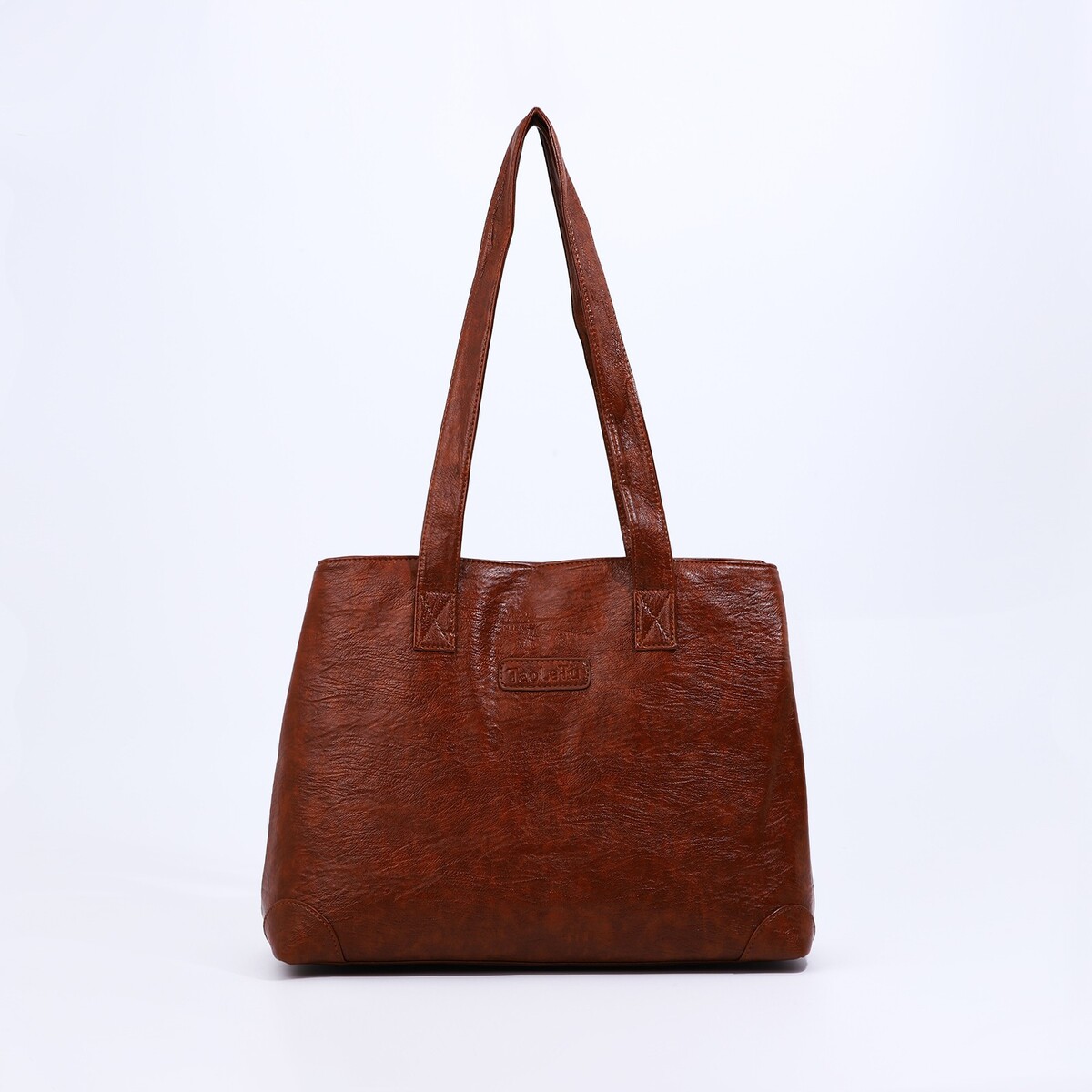 Сумка-мешок на молнии цвет коричневый сумка женская мешок 2 в 1 на кнопке косметичка светло коричневый