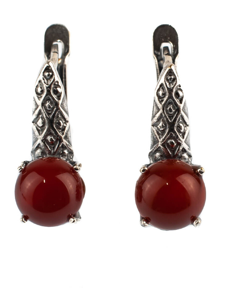 

Серьги, Бордовый