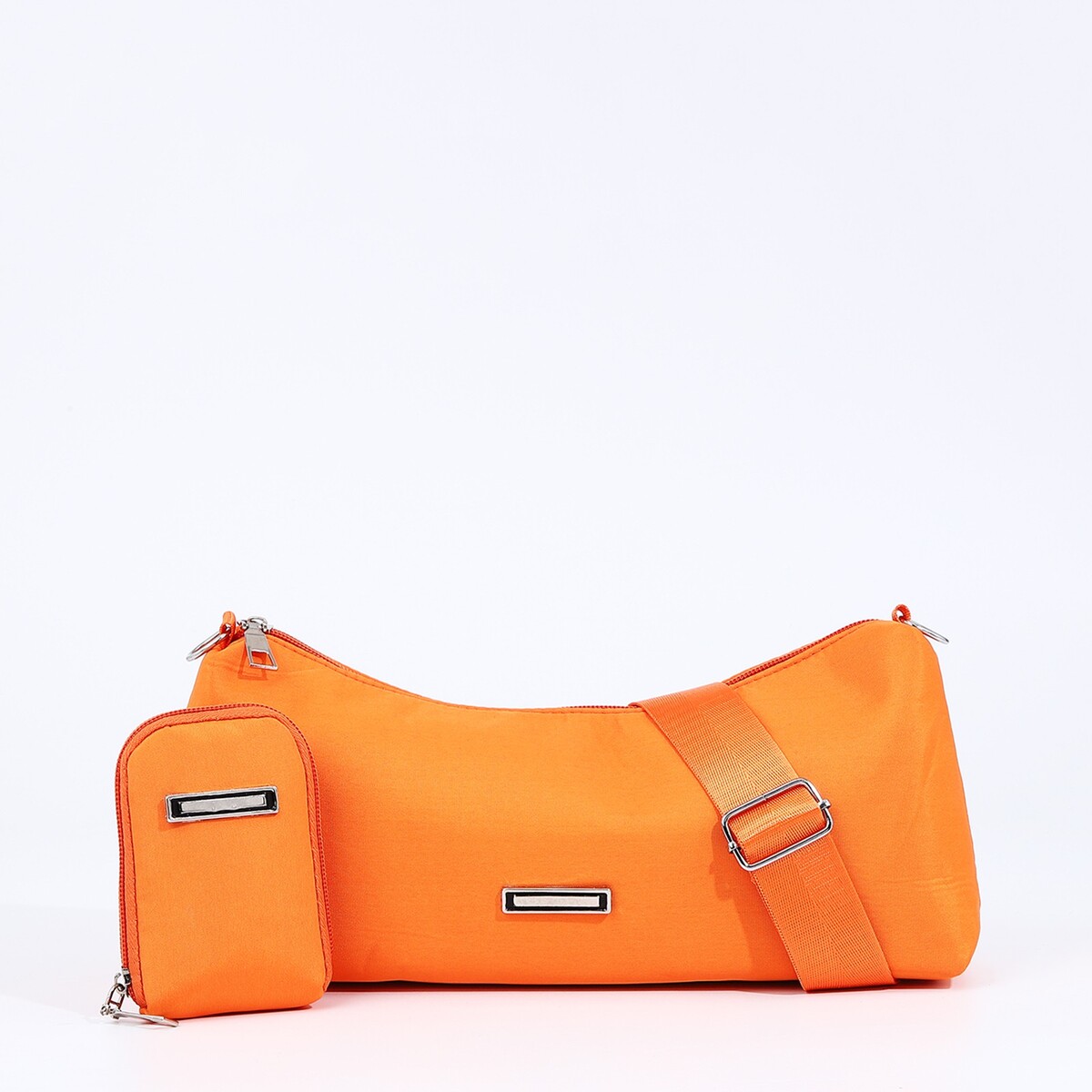 Сумка кросс-боди на молнии, цвет оранжевый сумка кросс боди на молнии оранжевый