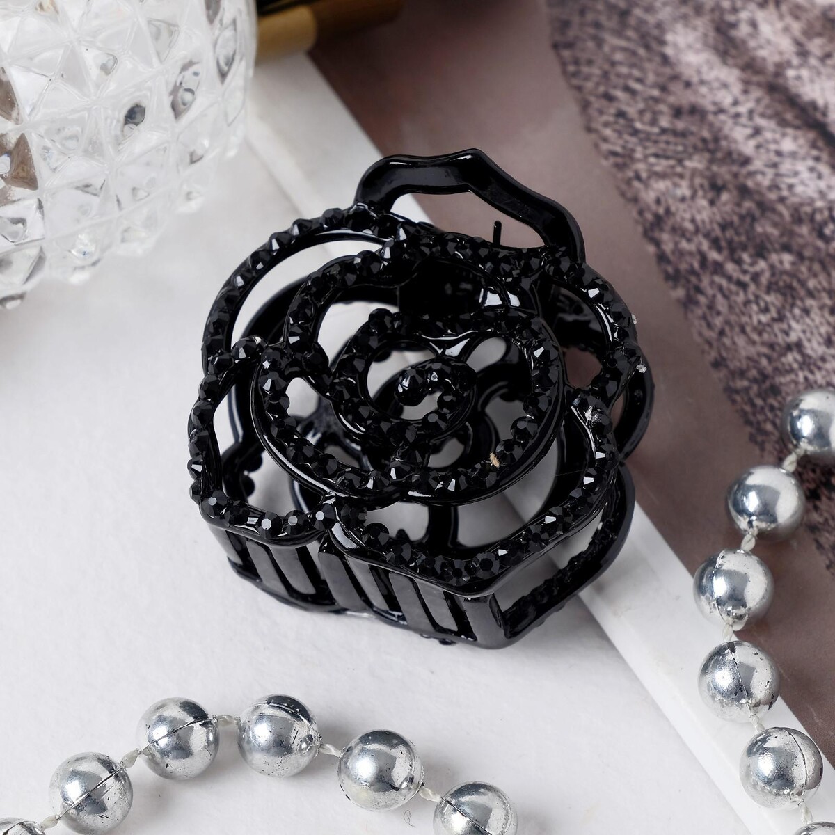 

Краб для волос, Черный