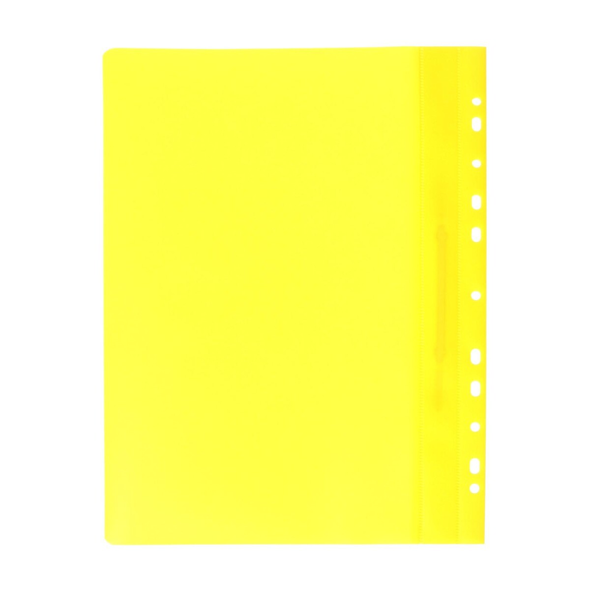 Папка-скоросшиватель calligrata, а4, 180 мкм, жёлтая, прозрачный верх, с перфорацией Calligrata, цвет желтый 03305219 - фото 4