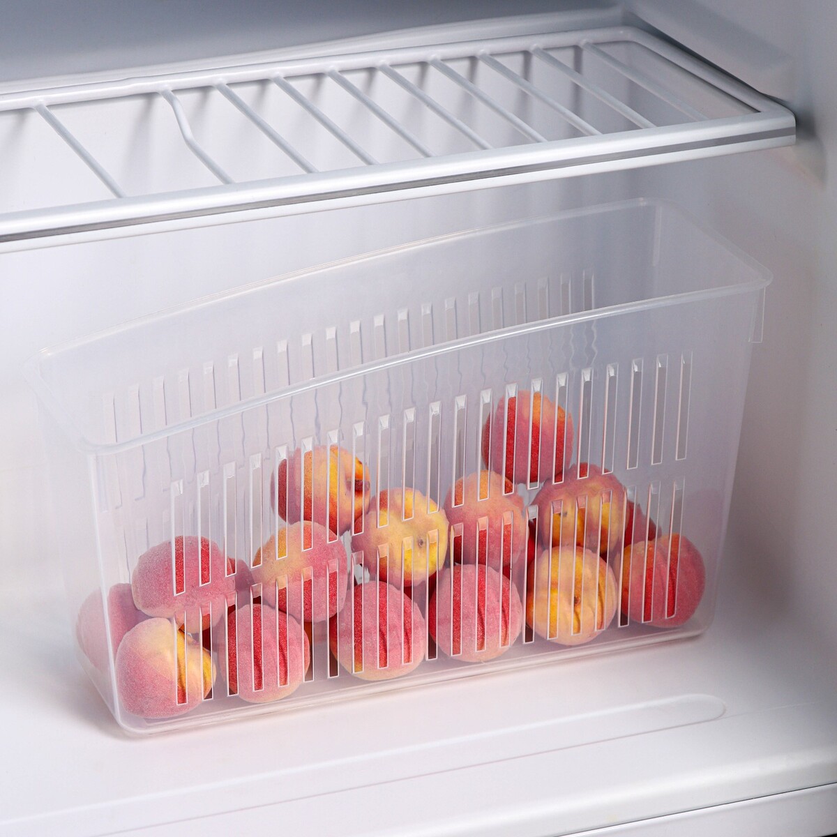 Контейнер для холодильника, 24,5×9,5×14 см контейнер для холодильника ricco 23 5×13×11 см прозрачный