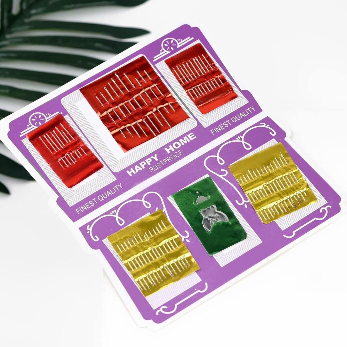 

Иглы швейные с нитевдевателем, 61 шт