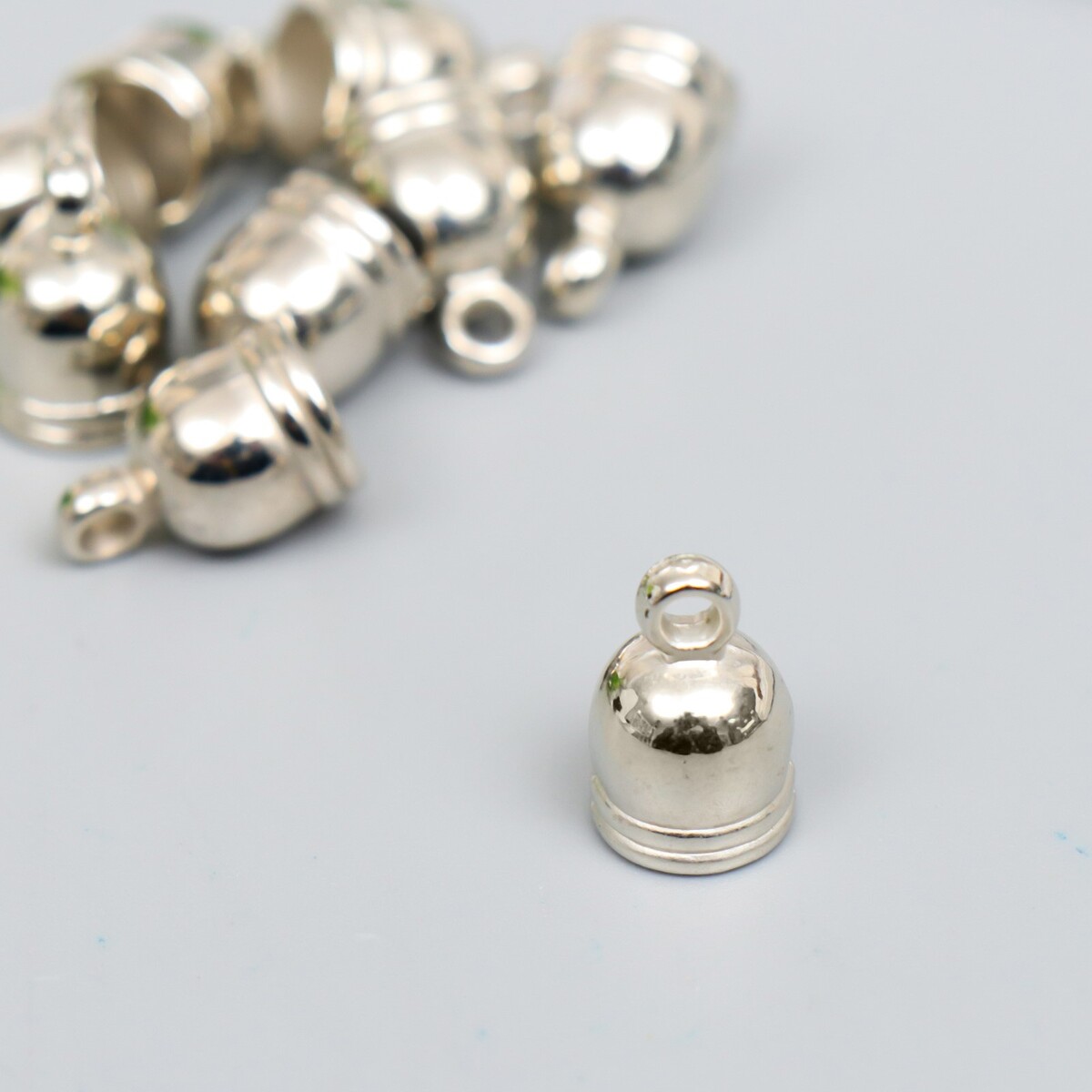 

Колпачок для кисточек, цвет серебро 8х13 мм, Серебристый