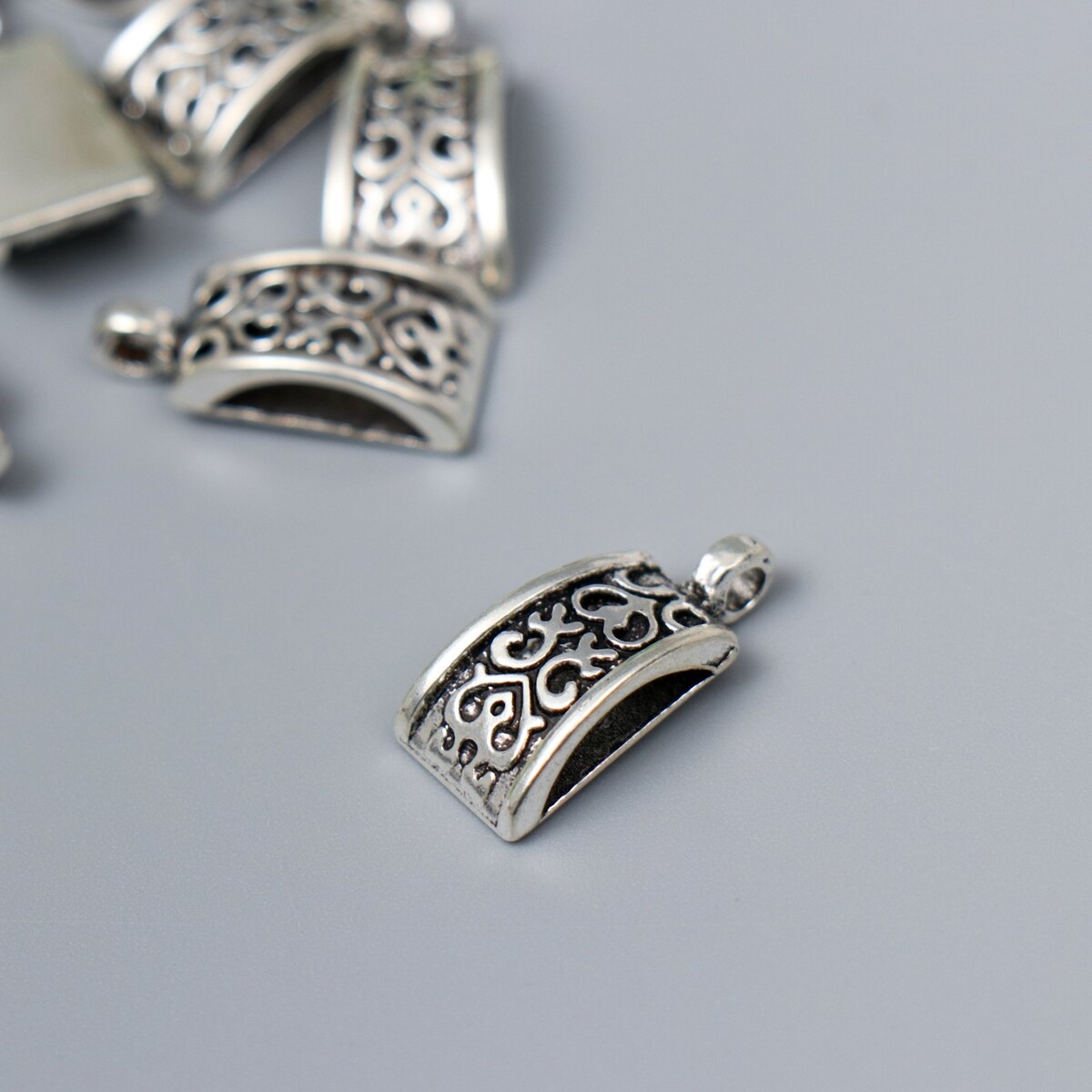 

Бейл (держатель д/кулона) металл д/творчества, Серебристый