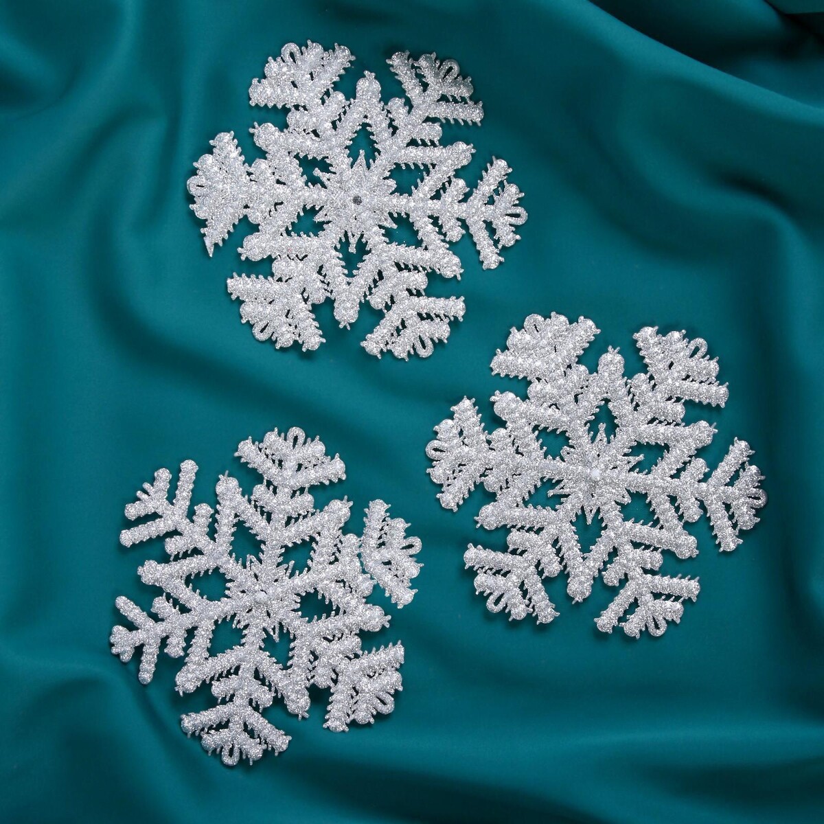 Украшение елочное набор для творчества создай ёлочное украшение снежинка в шапочке