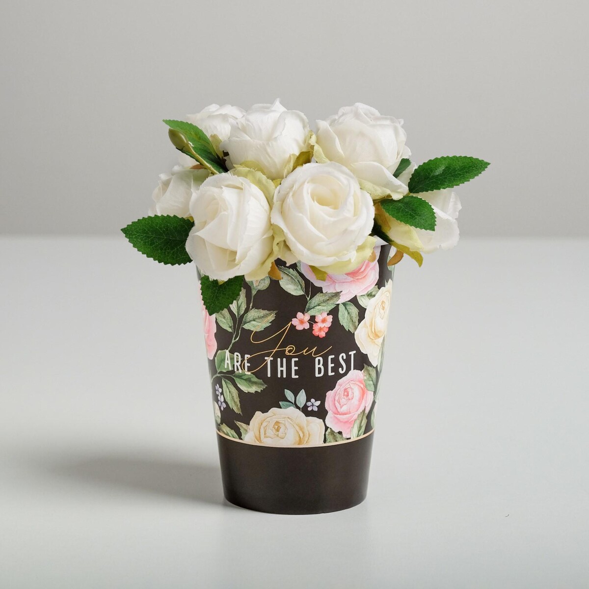 

Стаканчик для цветов, Черный