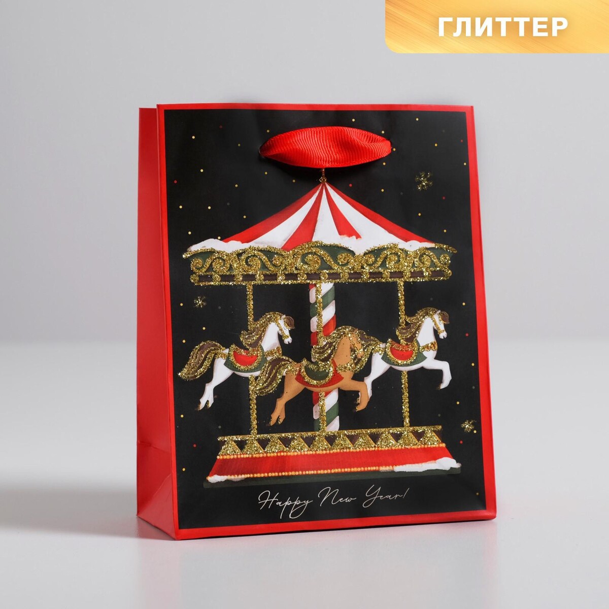 

Пакет ламинированный вертикальный, Красный;черный