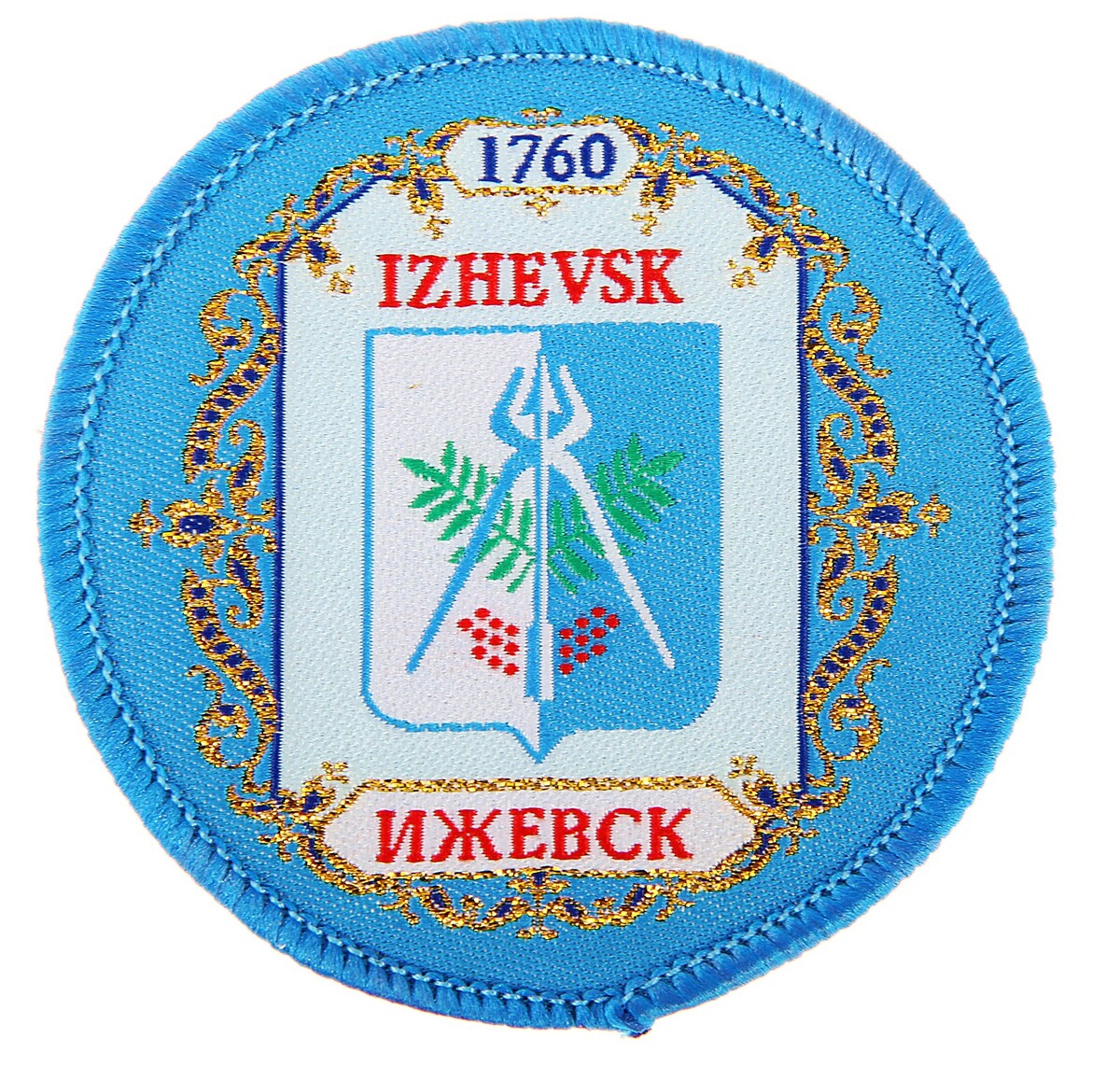 

Магнит с вышивкой, Голубой