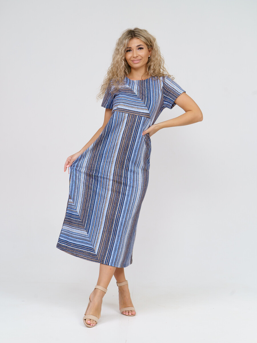 Платье Nesaden Style, размер 52, цвет синий 03367893 - фото 1