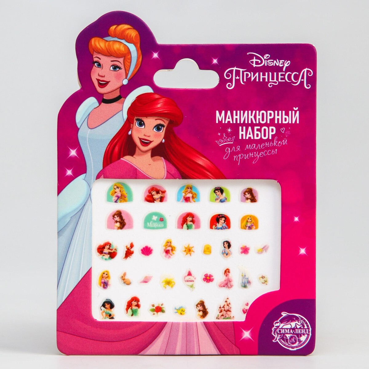 Маникюрный набор. наклейки для ногтей, принцессы Disney