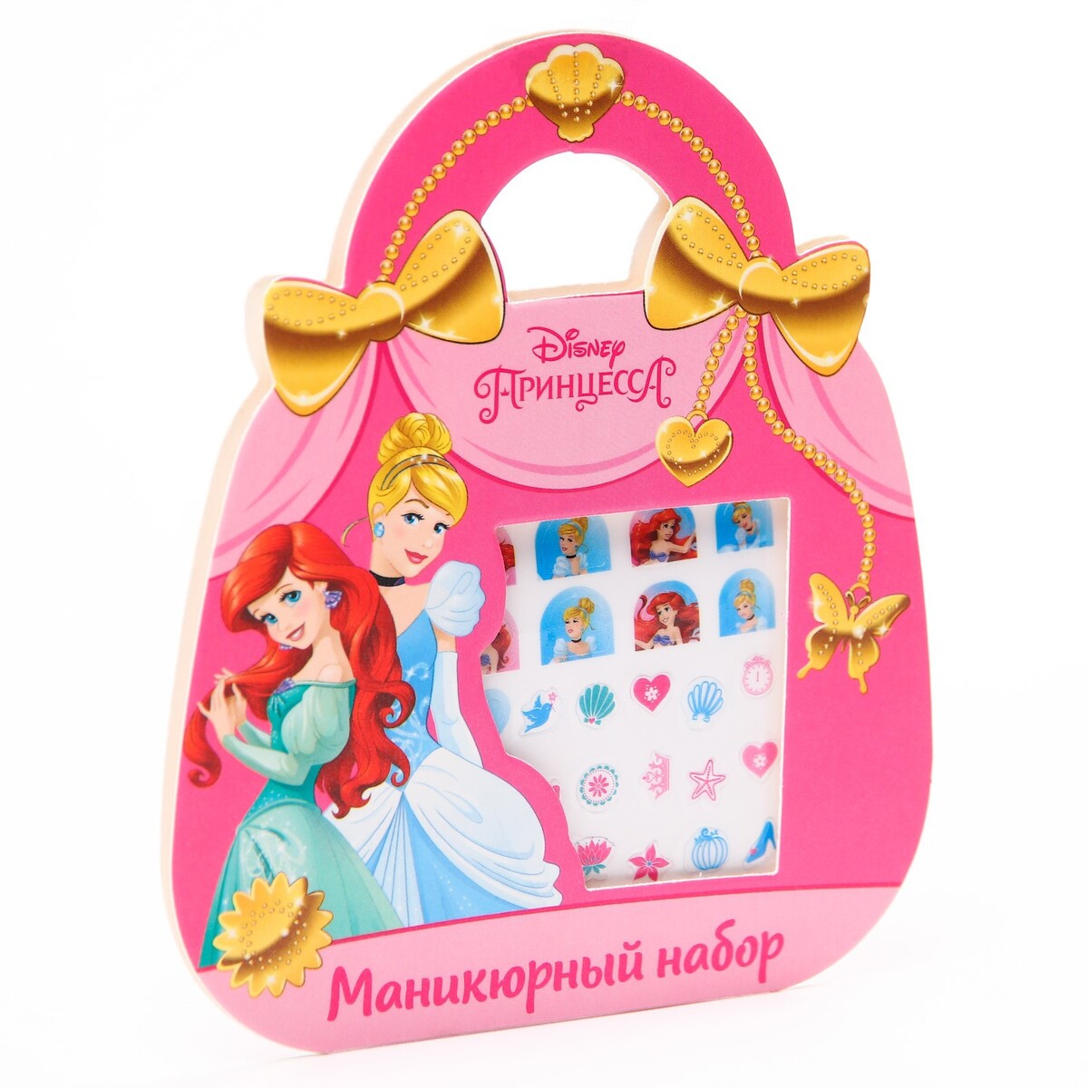 Маникюрный набор. наклейки для ногтей, принцессы Disney