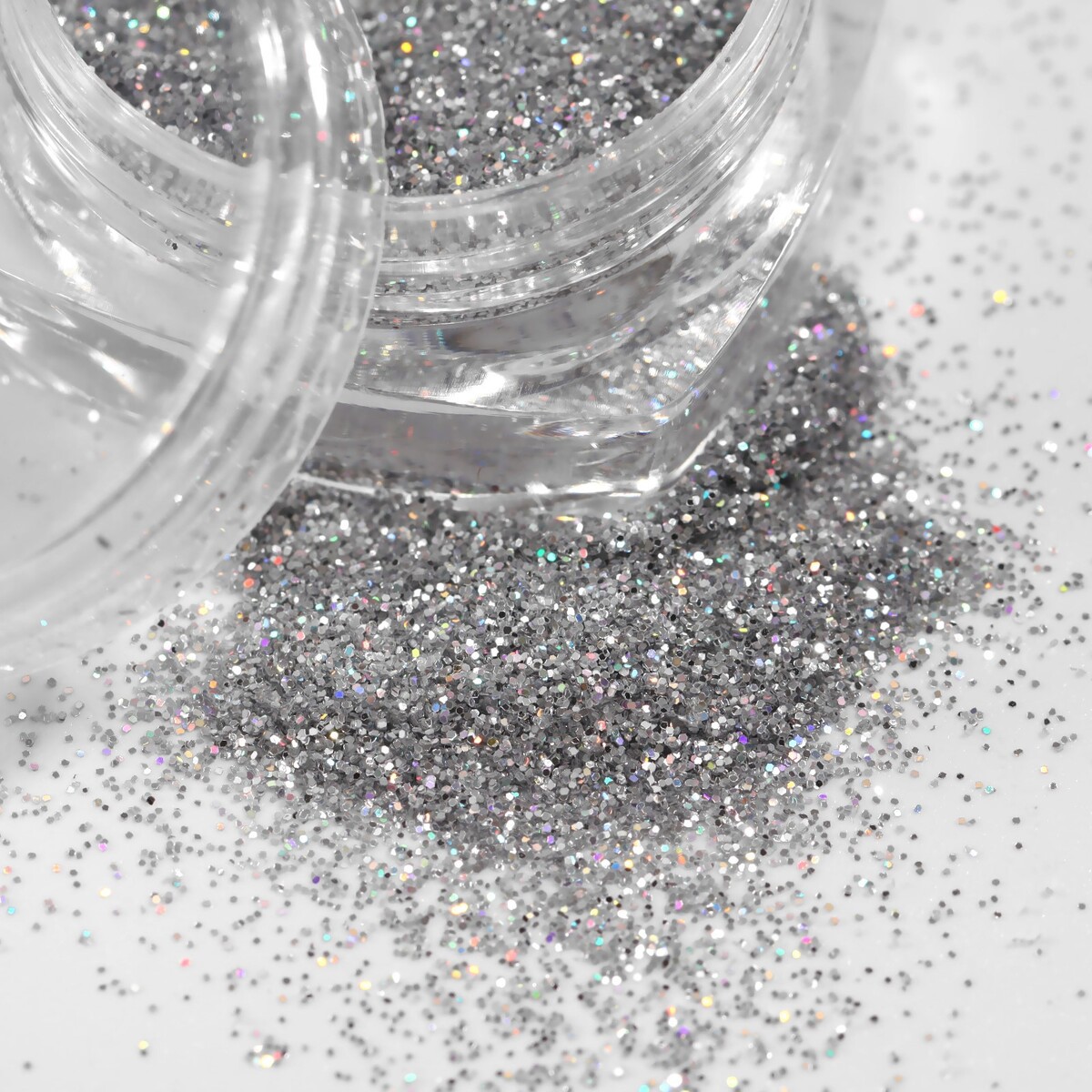 Блестки для декора, мелкие, цвет серебристый мелкие кристаллы для декора ногтей glitter is the new world